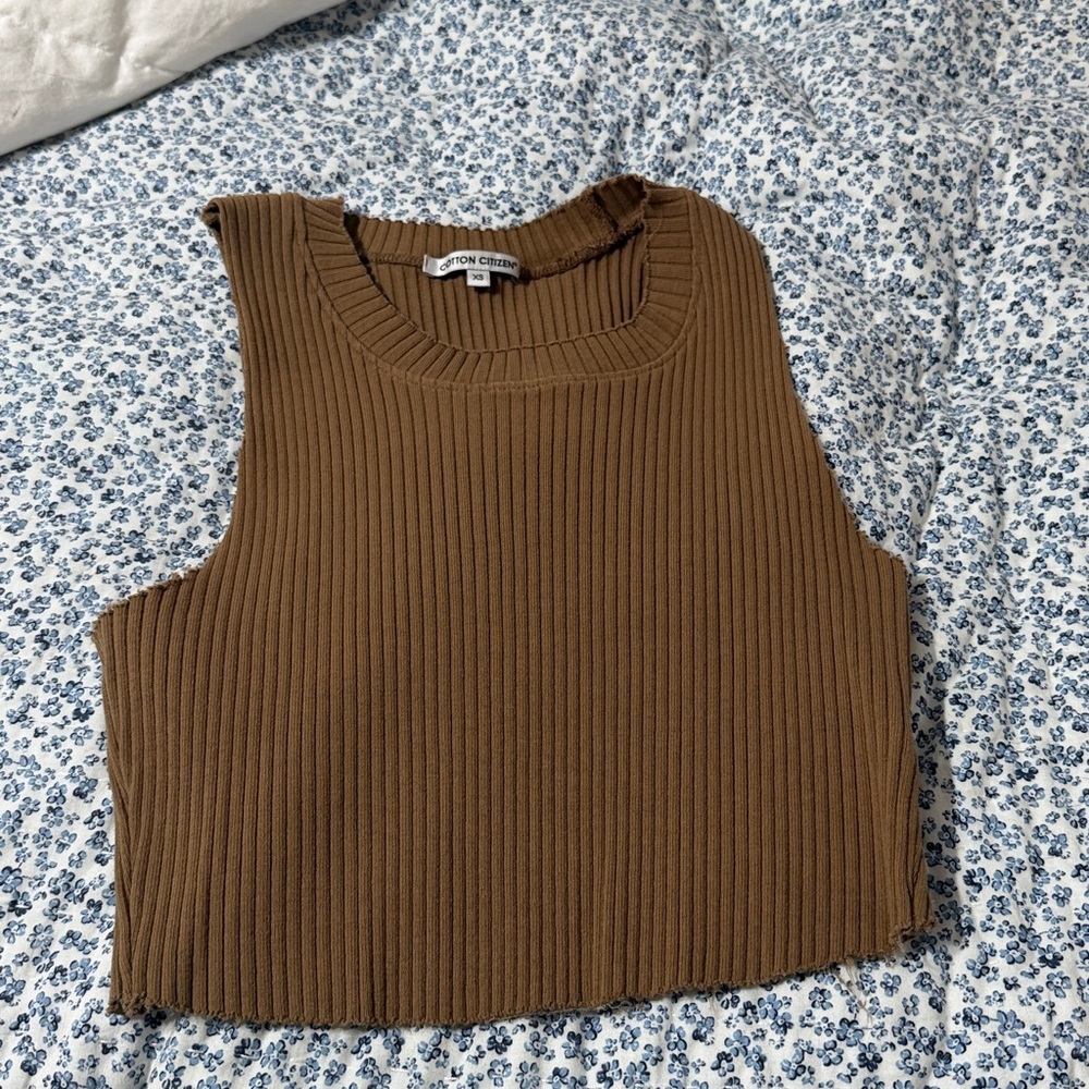 Cotton citizen cropped tank